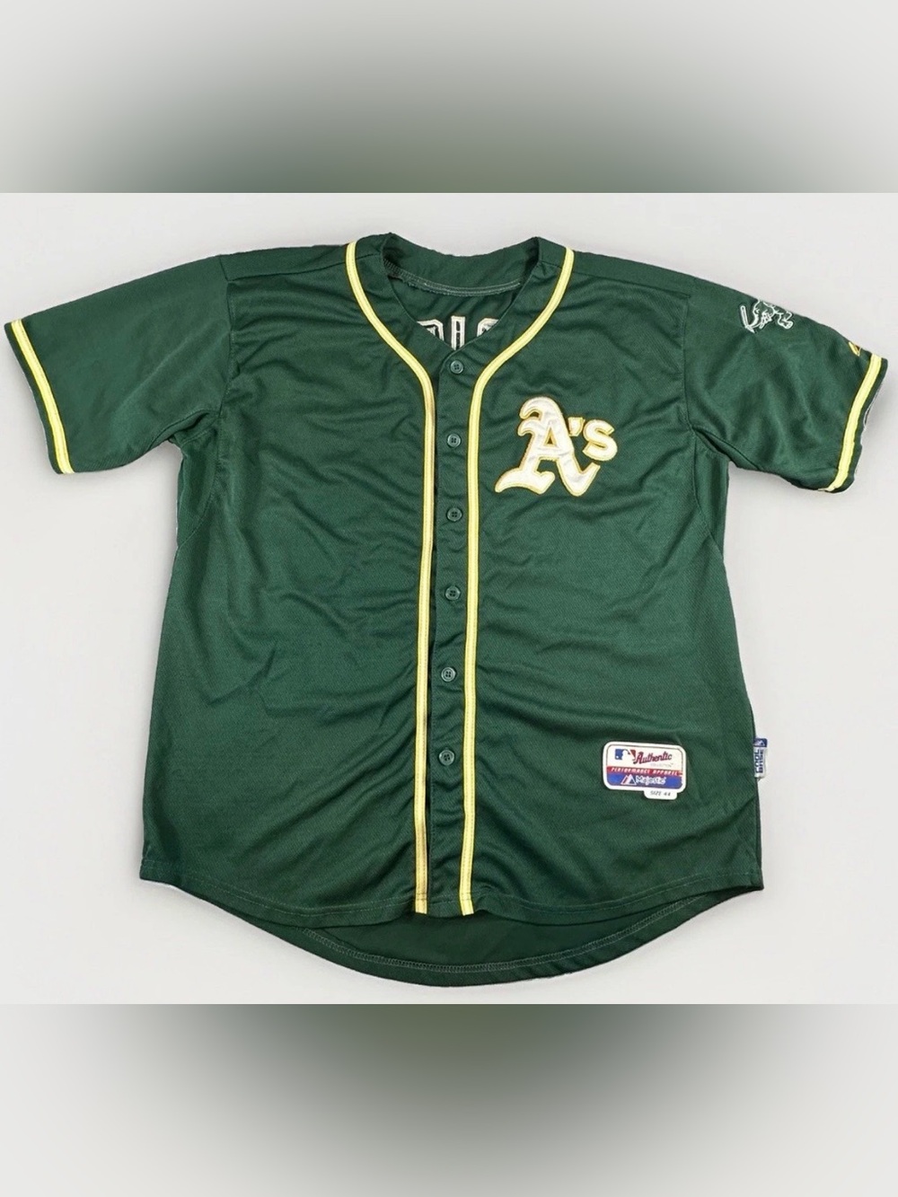 Majestic Oakland A's Coco Crisp #4 Jersey 44 Authentic Cool Base MLB Baseball
